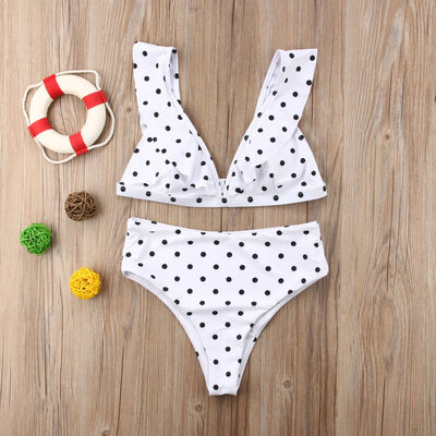 

2Pcs Womens Push-up Bikini High Waisted Swimwear Swimsuit Monokini Bathing