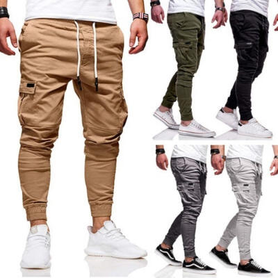 

New Men Sport Pants Long Trousers Tracksuit Gym Fitness Workout Joggers Sweatpants