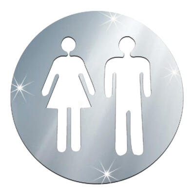 

Environmental 3D Toilets Bathroom Wall Stickers Men&Women IdentityB
