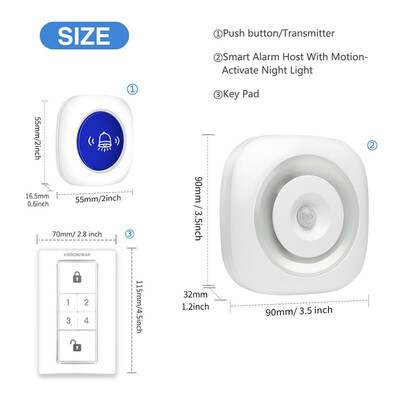 

KOOCHUWAH intelligent induction 360 degree infrared detection night light alarm 6979