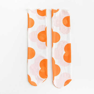

Women Socks Summer New Arrival Korea Kim Hyun Asmall Flower Socks Cute Wild Net Yarn Pile Thin Breathable Girl