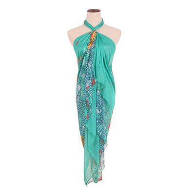 

Womens Fashion Skirt Colorful Printed Chiffon Beach Sunscreen Shawl One Size