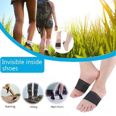

1 Pair Compression Copper Arch Support Fasciitis Sleeves For Pain Relief Heel Spurs Feet Care Tool