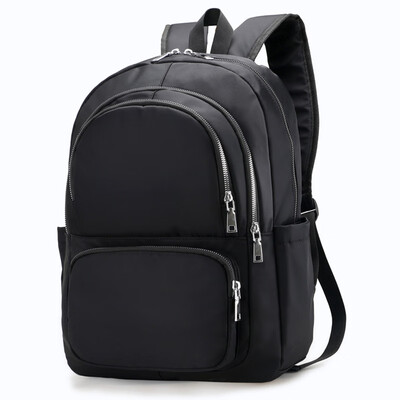 

Large capacity backpack female travel backpack travel computer bag Korean schoolbag mens casual waterproof nylon Oxford cloth