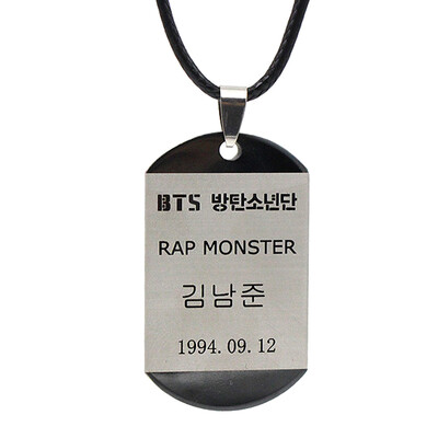 

Kpop BTS Bangtan Boys Army Necklace Pendant Chain