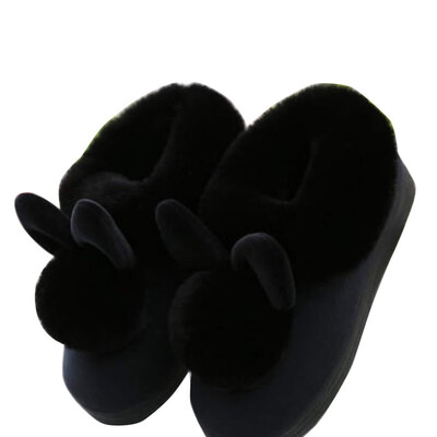 

CHUNNUANYANG Rabbit ears home shoes autumn&winter slippers 12319