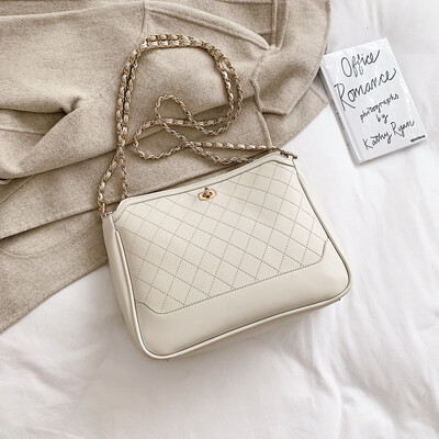 

Big bag female new Korean fashion wild rhombic chain bag large capacity diagonal handbag tide