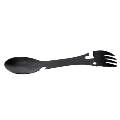 

Greensen 5 in 1 Portable Multifunction Spoon Fork Bottle Can Opener Sawtooth Cutter For Camping Picnic