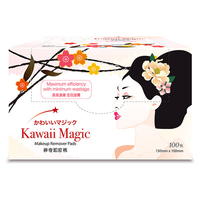 

Kawaii Magic Magic Cleansing Cotton Thin Boxed Disposable Water-saving Makeup Cotton Soft Skin 1510cm Extra Large 100 PiecesBox