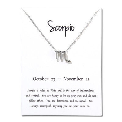 

12 Constellations Necklace Pendant Aries Taurus Gemini Cancer Leo Virgo Libra Scorpio Sagittarius Capricorn Aquarius Pisces