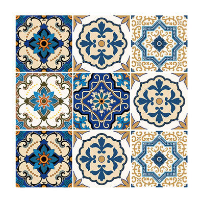 

10pcs PVC Waterproof Self-adhesive Tile Stickers Living Room Wall Decals