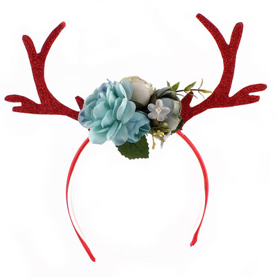 

Tailored Christmas Cute Headband Santa Xmas Party Decor Double Hair Band Clasp Head Hoop