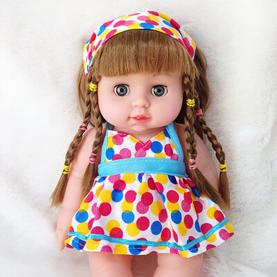 

YIWULACute Girl Dolls African American Play Dolls Lifelike 12 inch Baby Play Dolls