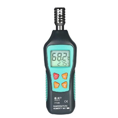 

FUYI Digital Temperature&Humidity Meter LCD Thermo-Hygrometer Mini Thermometer Hygrometer Psychrometer Wet Bulb Dew Point Temp