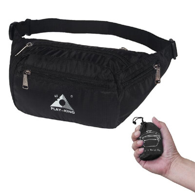 

Outdoor Ultralight Foldable Waist Bag Water Resistant Adjustable Waist Belt Fanny Pack Cell Phone Holder Bag for Men Women