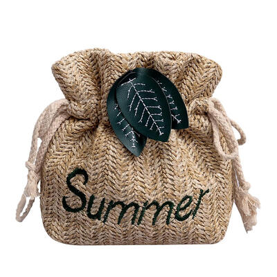 

Women Straw Shoulder Handbags Boho Beach Bucket Crossbody Messenger Bags