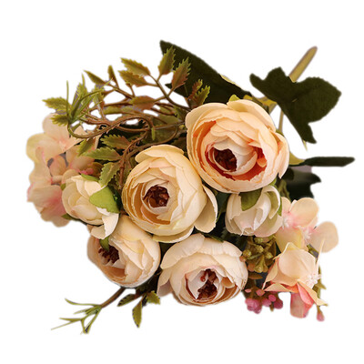

1Pc Artificial Tea Rose Hydrangea Fake Garden Flower DIY Home Decor Photo Prop