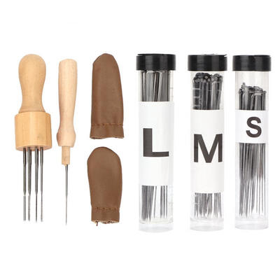 

Greensen Popular Practical Wooden Handle Wool Felt Tool Poke Needle Delicate Production Kit