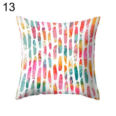 

Rhombus Geometric Throw Pillow Protector Case Cushion Cover Sofa Bedding Article
