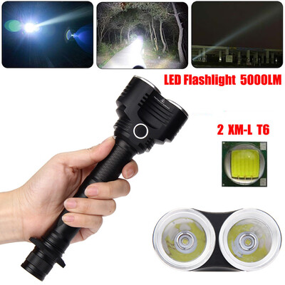 

Saidsome 5000 Lumens 5 Modes 2X XM- T6 LED Adjustable Flashlight Torch Lamp Light flashlight lamp