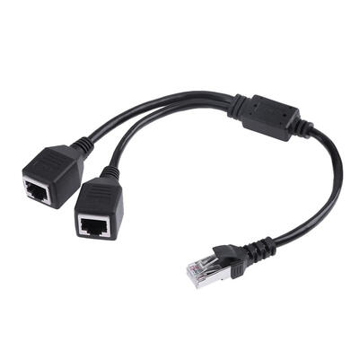 

RJ45 Male to 2 Female Splitter DSL LAN Network Ethernet Adapter Cable