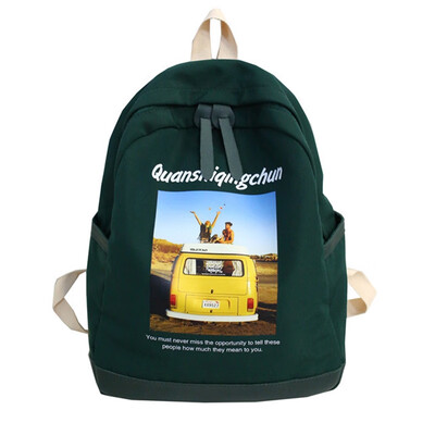

Ins schoolbag female Korean version of high school students Chaobai campus simple backpack ancient feeling girl shoulder bag