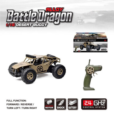 

Siaonvr BG1527 24G 116 4WD Military Truck Off-road Climbing Alloy RC Car RTR