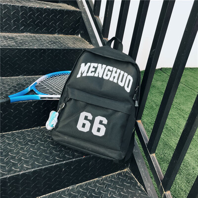 

Double shoulder bags male&female couples personality sports fashion digital printing canvas backpacks leisure trendy str