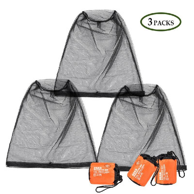 

Lixada Mosquito Mesh Net Protective Head Cover Insect Gnat Bee Repellent Netting Outdoor Gardening Bee Keeping Head Screen