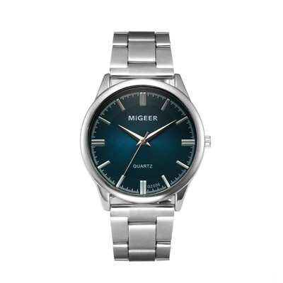 

Gobestart Fashion Man Crystal Stainless Steel Analog Quartz Wrist Watch
