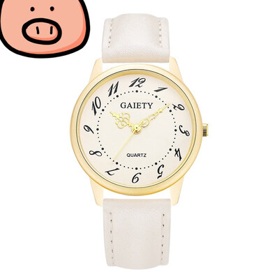 

Famous Brand Women Leather Band Analog Quartz Round Wrist Watch Minimalist 2018 New Fashion Watches relogio feminino clock &Ff