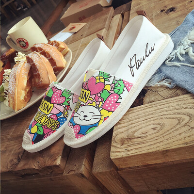 

In the spring of 2018 the new canvas shoes for women are all-match one pedal lazy shoes for students casual shoes for Korean ve