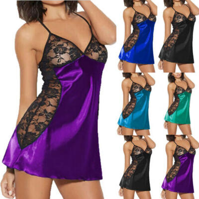 

AU Women Sexy-Lingerie Nightwear Underwear Babydoll Sleepwear Lace G-string Set