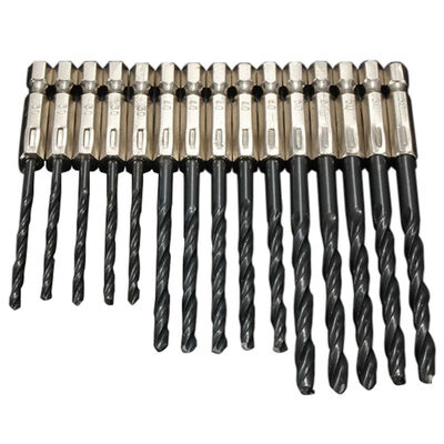 

15pcs High Speed Steel Titanium Coated Drill Bits Set 3 4 5 mm Hex Shank LW Kit