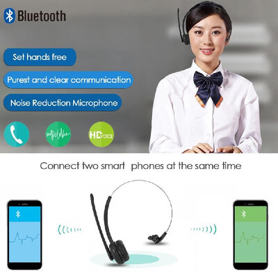 

SK-BH-M6 Wireless Bluetooth Stereo Business Headphone Over-ear Hands-free Headset with Mic for Office Customer Service Smart Phone