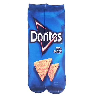 

Art Socks Women Potato Chips 3D Digital Printing Socks Puffed Food Snack High Stockings Cotton Art Long Socks For Men 40Cm