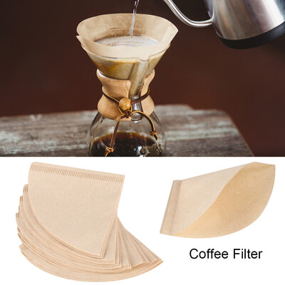 

40Pcs Unbleached Natural Cone-Shape Drip Coffee Cup Filter Papers Coffee Cup Filter Paper