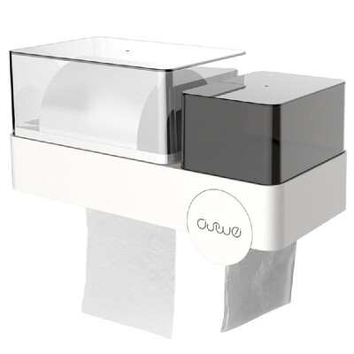 

Mengni Paper Towel Dispenser Waterproof Wall Mounted Paper Towel Holder Bathroom Coreless Toilet Tissue Dispenser Garbage Bags Hol
