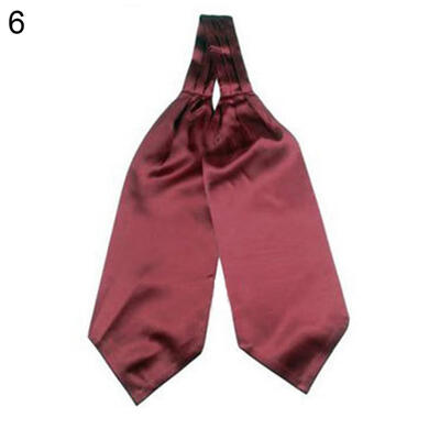 

Adjustable Plain Silky Self Tied Necktie Cravat Men Bow Tie Party Suit Accessory