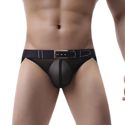 

Tailored Mens Mesh Low Waist Underwear Soft Breathable Knickers Short Sexy Briefs