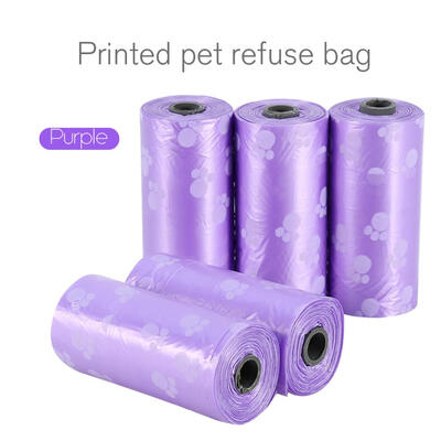 

Garbage BagsGreensen 5 Rolls Portable Printed Pet Puppy Dog Cat Waste Clean Poop Pick Up Garbage Bags