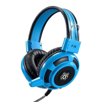 

F15 Portable 35mm Wired Headphone Computer Gaming Headset Headband Earphone With LED Light Effect