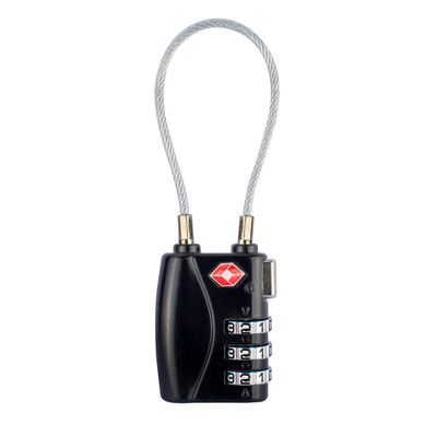

〖Follure〗3-Dial Combination TSA Luggage Padlock Case Travel Suitcase Wire Customs Lock