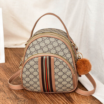 

Ins oblique satchel with two shoulders&one shoulder backpack in the Korean version of the new womens trendy Korean version of