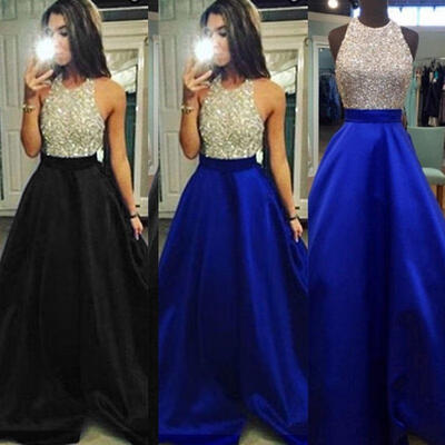 

Women Formal Wedding Bridesmaid Long Evening Party Ball Prom Gown Cocktail Dress