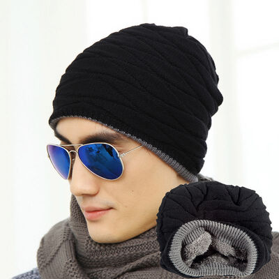 

Unisex Men Women Hip-Hop Warm Winter Wool Knit Ski Beanie Skull Slouchy Cap Hat