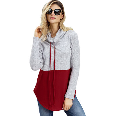 

Color Block Drawstring Sweatshirt