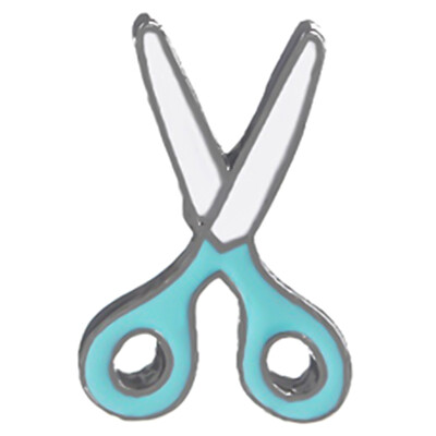 

Creative Cartoon Scissors Brooch Bag Clothes Decorations Pin Badge Women Men Jewelry