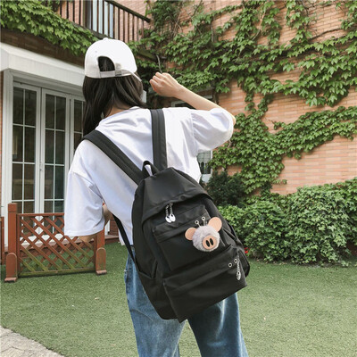 

Gu Gu Gan Junior High School Shoulder Pack Girl Ins Wind Large Capacity Travel Backpack University Students Backpack