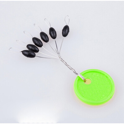 

Saidsome 100pcsSet Black Water Float Cylinder Fishing Bobber Ring Line Stopper 6 in 1 fishing bait fishing lure